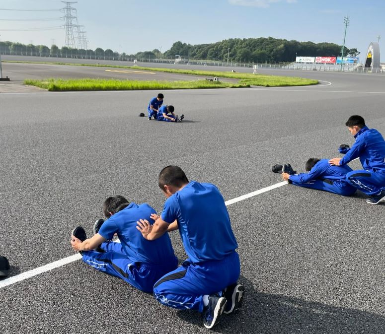 朝の柔軟体操